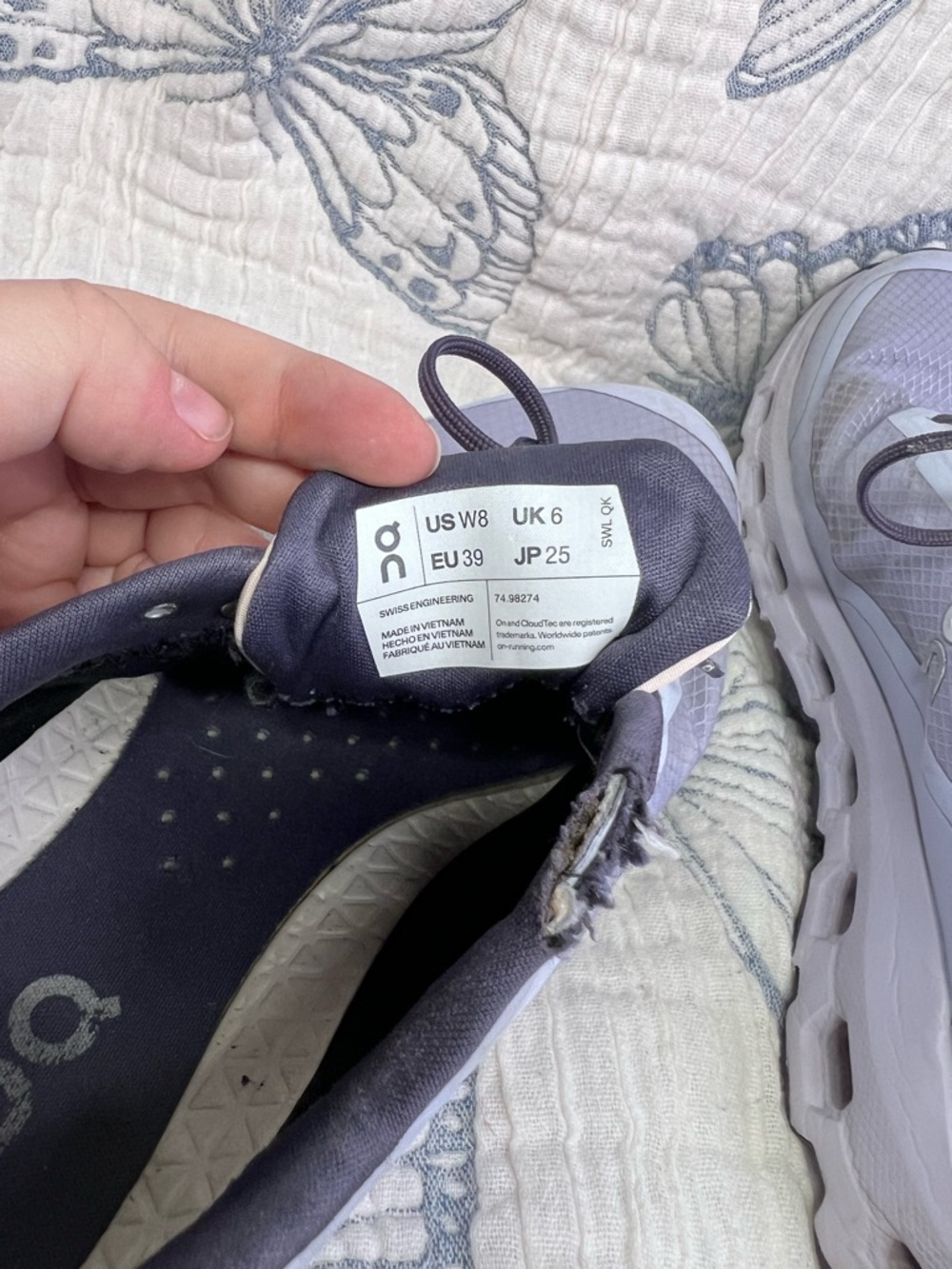 On Cloudvista Waterproof Women’s Trail Running Shoes Size W8 EU39 - Picture 10 of 14